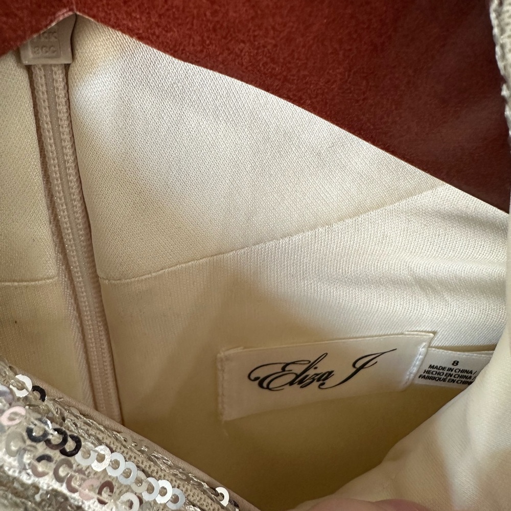 Eliza J Silver Sequin Dress - Picture 5 of 5